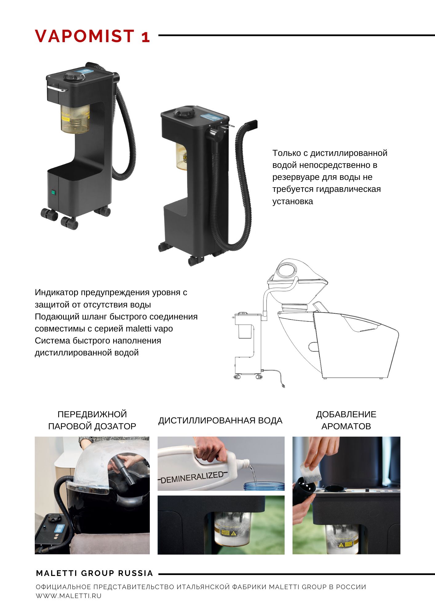 Парикмахерская мойка EDEN COMFORT — фото и характеристики Maletti