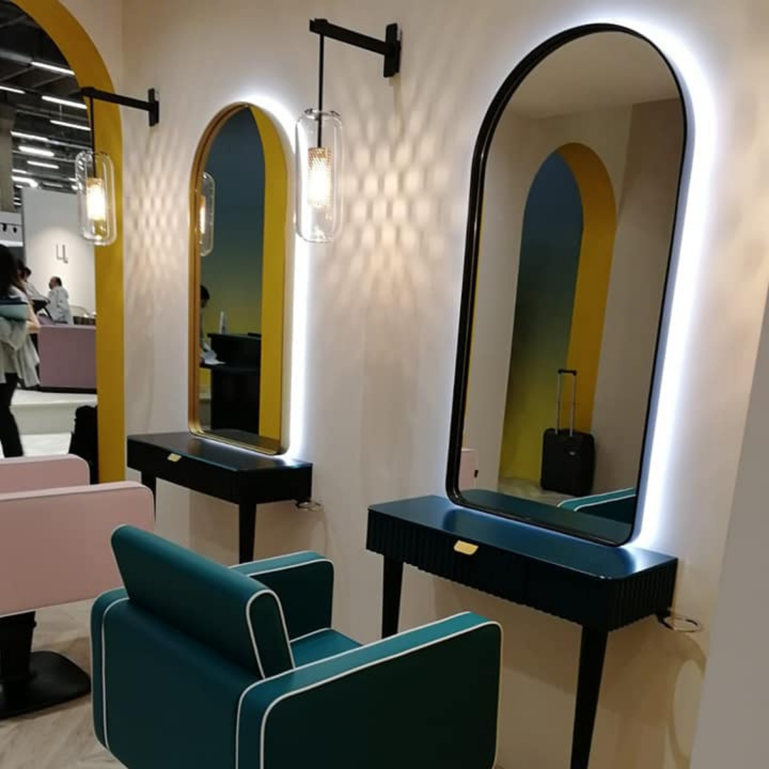 Зеркало-трюмо NOA COIFFEUSE Gold LED — фото и характеристики Maletti