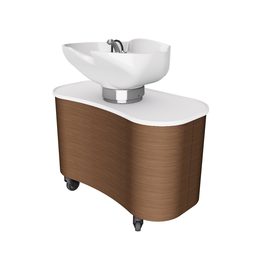 Парикмахерская мойка HUB WALNUT — фото и характеристики Maletti