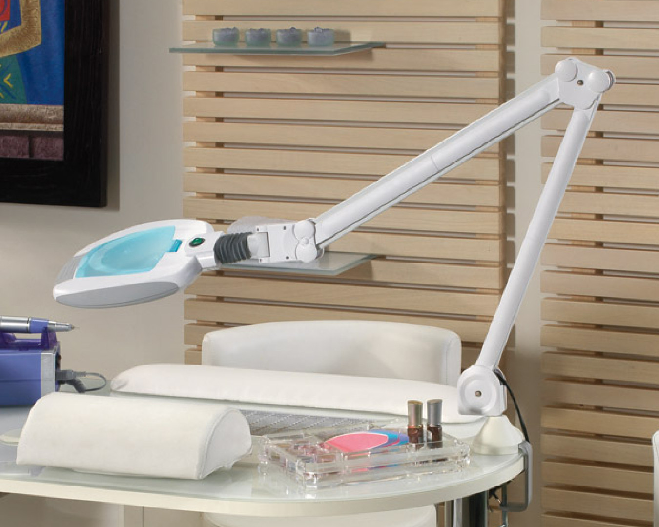 Лампа-лупа на струбцине LED LIGHT — фото и характеристики Maletti