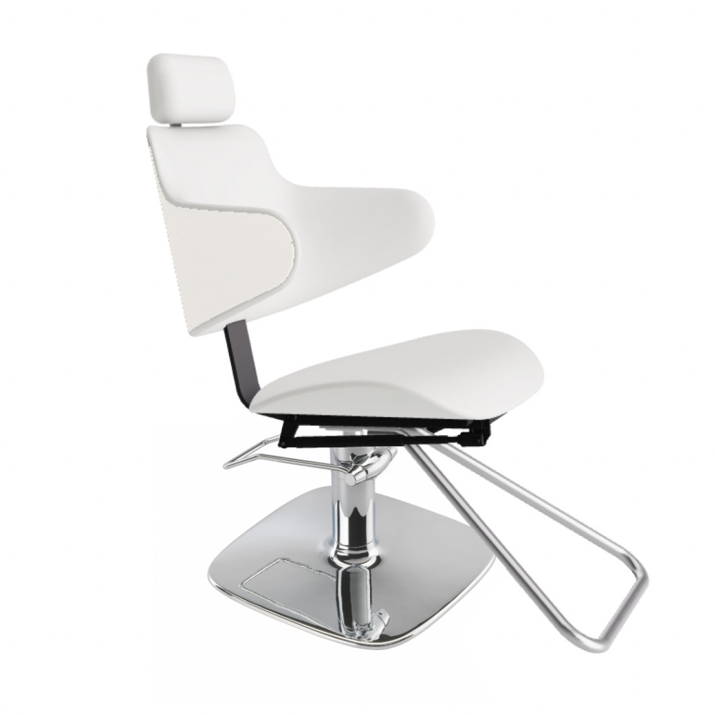 Парикмахерское кресло GREEN HUG REC FOOT WHITE SQUARE — фото и характеристики Maletti
