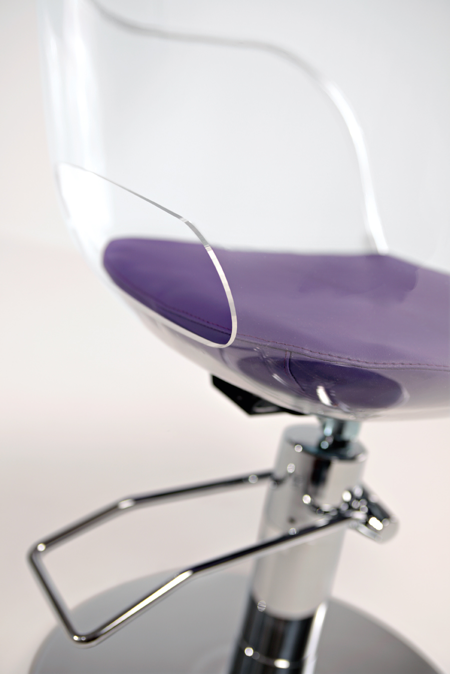 Парикмахерское кресло PLEXI TERRA BLOCK — фото и характеристики Maletti