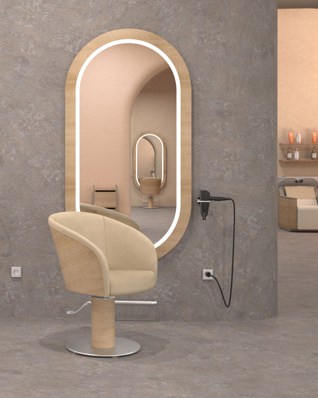 Парикмахерское кресло BARRIQUE — фото и характеристики Maletti