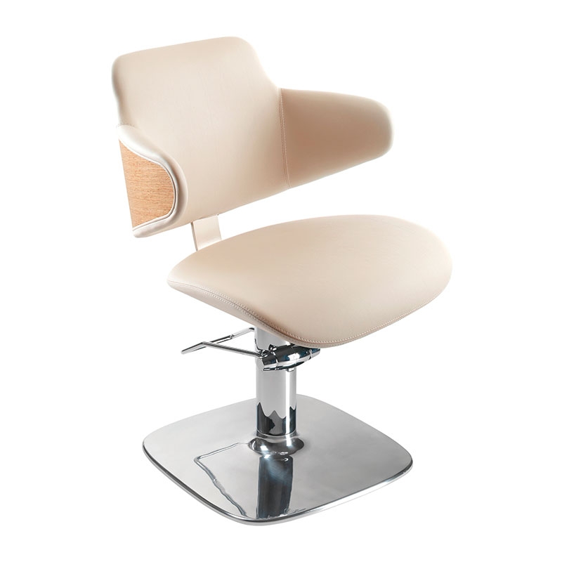 Парикмахерское кресло GREEN HUG LIGHT OAK / WALNUT SQUARE — фото и характеристики Maletti