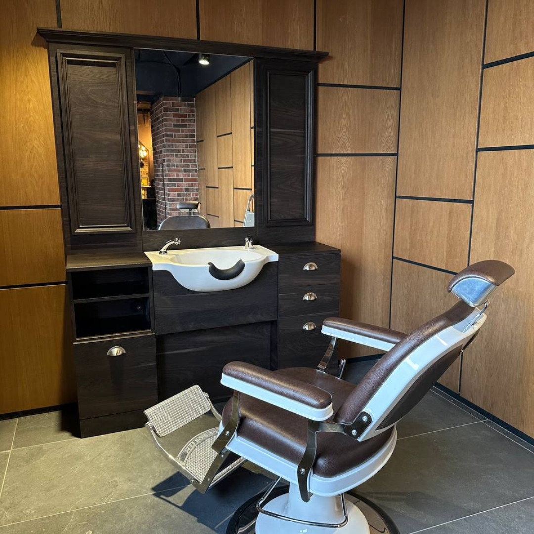 Парикмахерская мойка BARBER CABINET WITH FIX WHITE — фото и характеристики Maletti