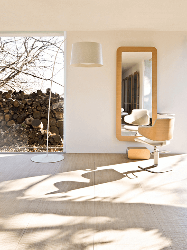 Парикмахерское кресло GREEN HUG LIGHT OAK / WALNUT SQUARE — фото и характеристики Maletti