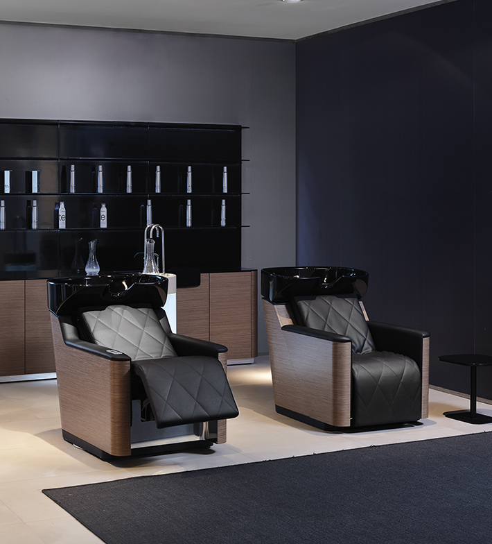 Парикмахерская мойка GREEN STAR CLASS COMFORT WALNUT — фото и характеристики Maletti