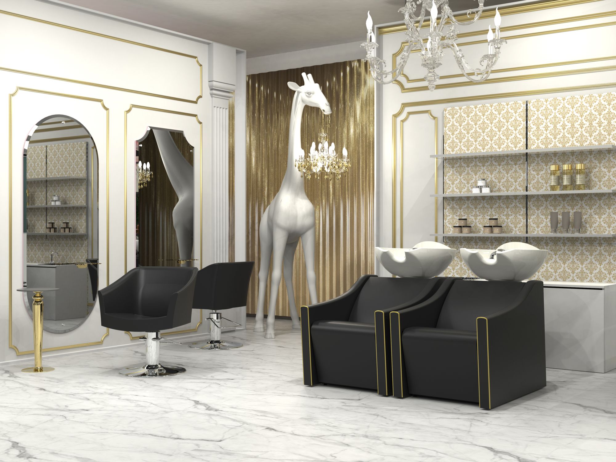 Парикмахерская мойка GONDOLA COMFORT PLUME COLOR — фото и характеристики Maletti