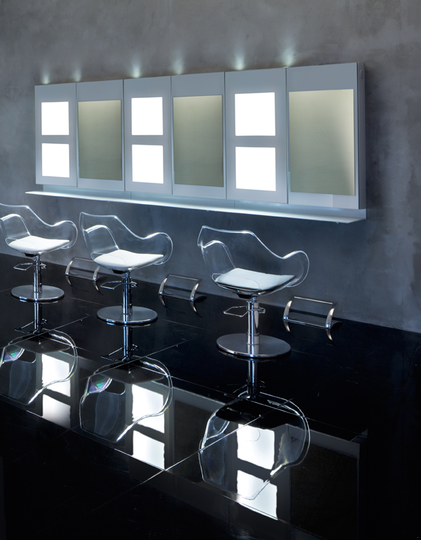 Парикмахерское кресло PLEXI TERRA BLOCK — фото и характеристики Maletti
