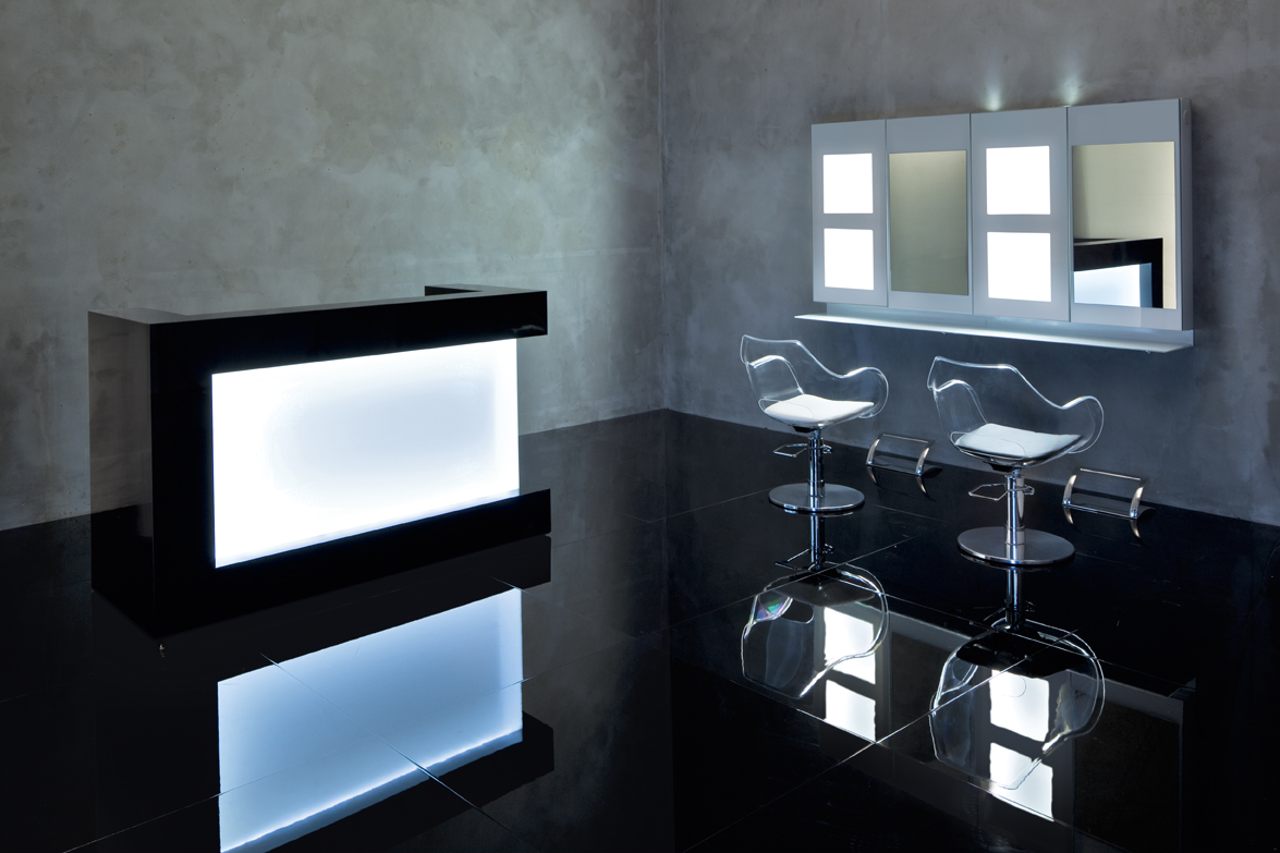 Парикмахерское кресло PLEXI MARE BLOCK — фото и характеристики Maletti