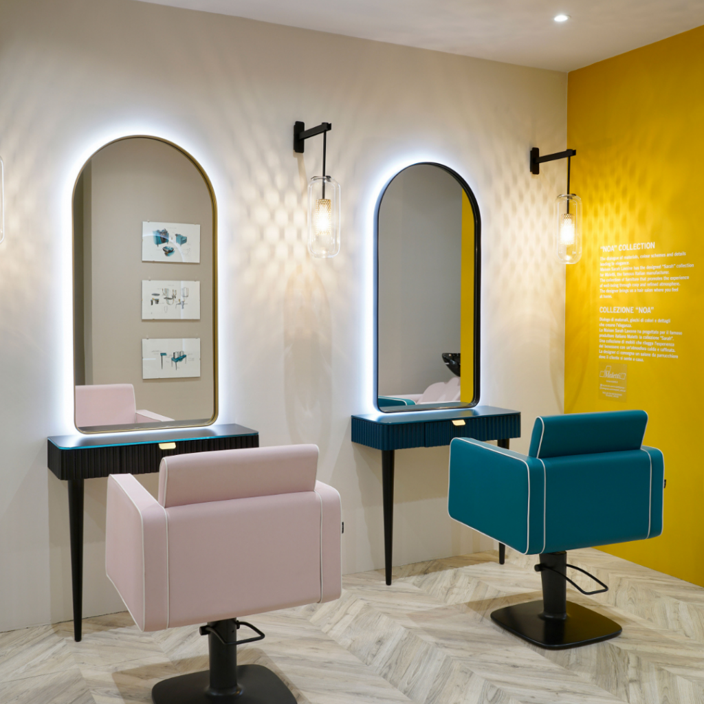 Зеркало-трюмо NOA COIFFEUSE Gold LED — фото и характеристики Maletti