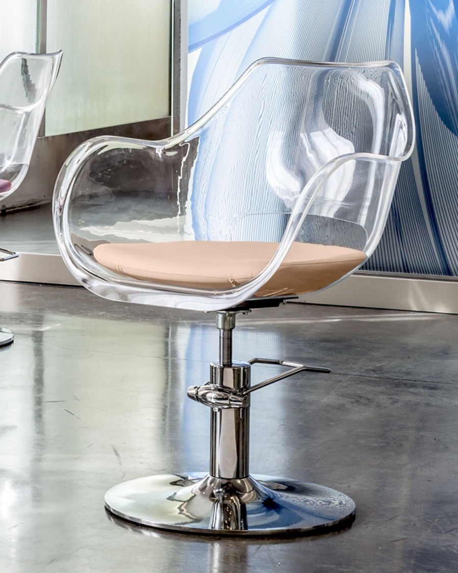 Парикмахерское кресло PLEXI MARE BLOCK — фото и характеристики Maletti