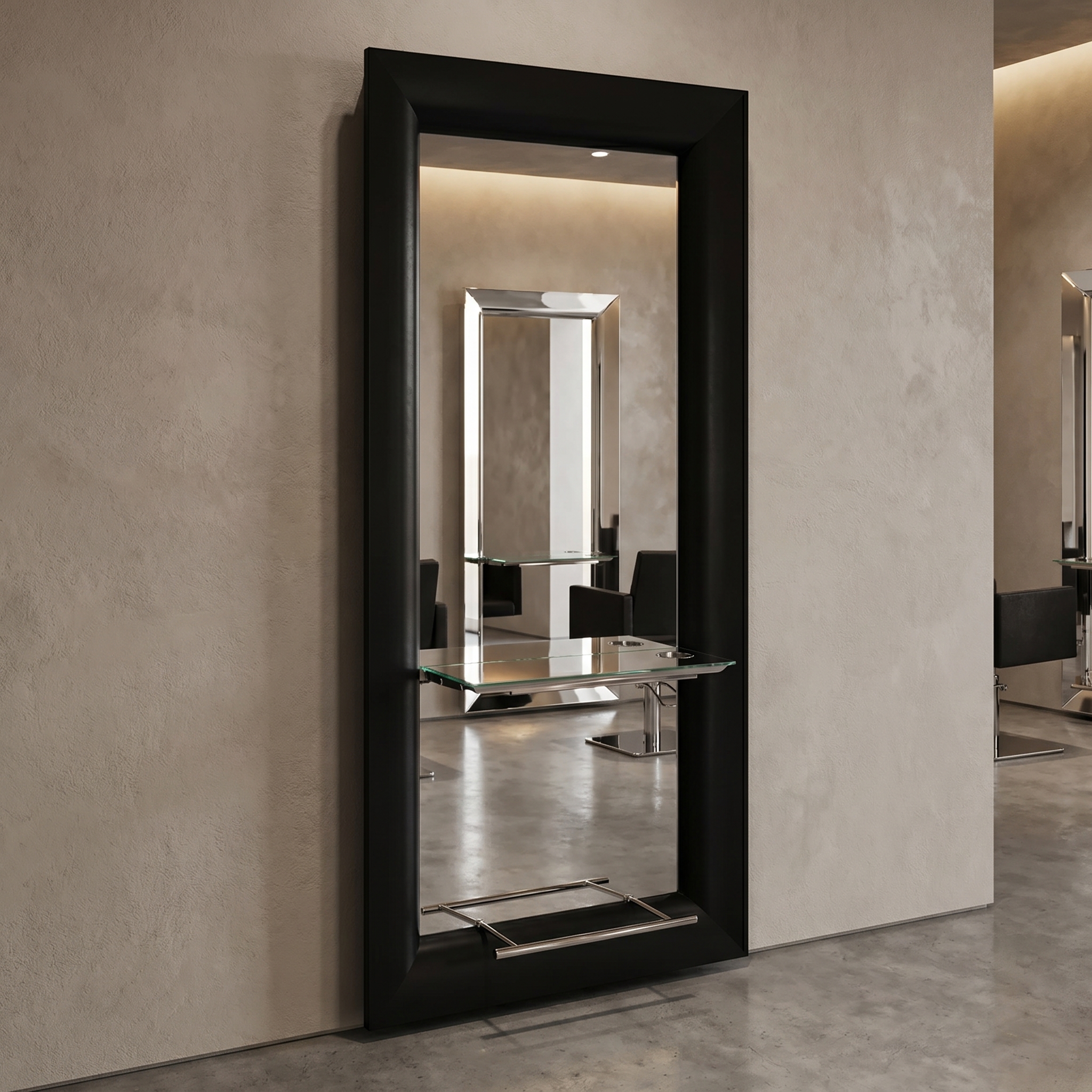 Зеркало настенное TREVI Plus Black — фото и характеристики Maletti