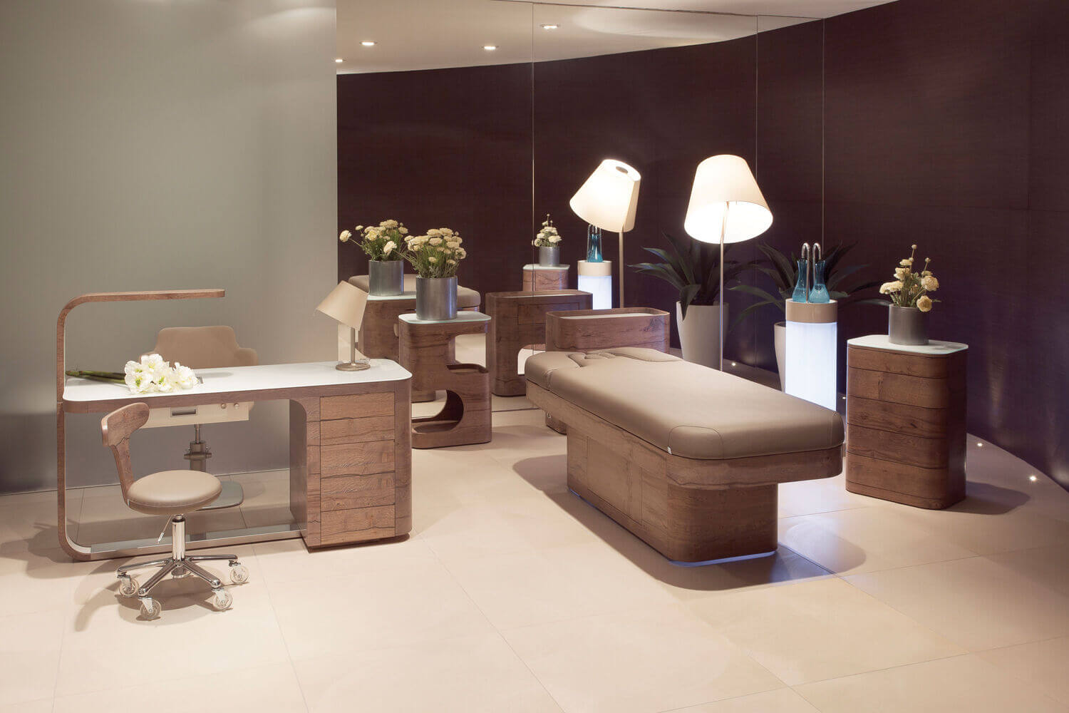 Массажный стол NINFEA WENGE — фото и характеристики Maletti