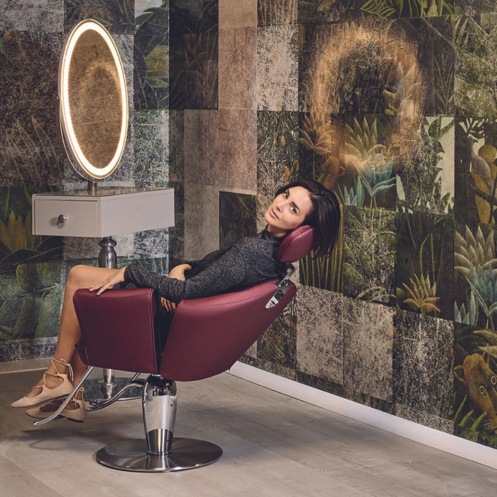 Парикмахерское кресло MUSETTE REC FOOT — фото и характеристики Maletti