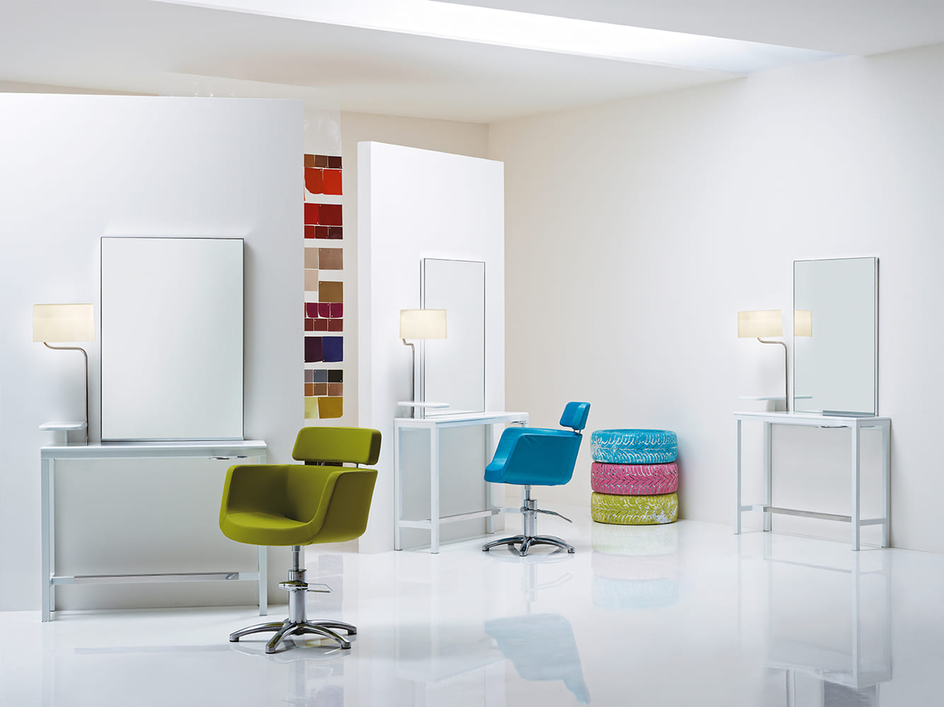 Парикмахерское кресло ECO FUN Bi-Color — фото и характеристики Maletti