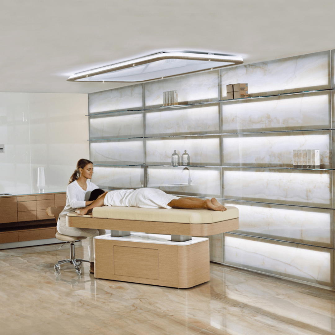 Массажный стол NINFEA LIGHT OAK THERMIC — фото и характеристики Maletti
