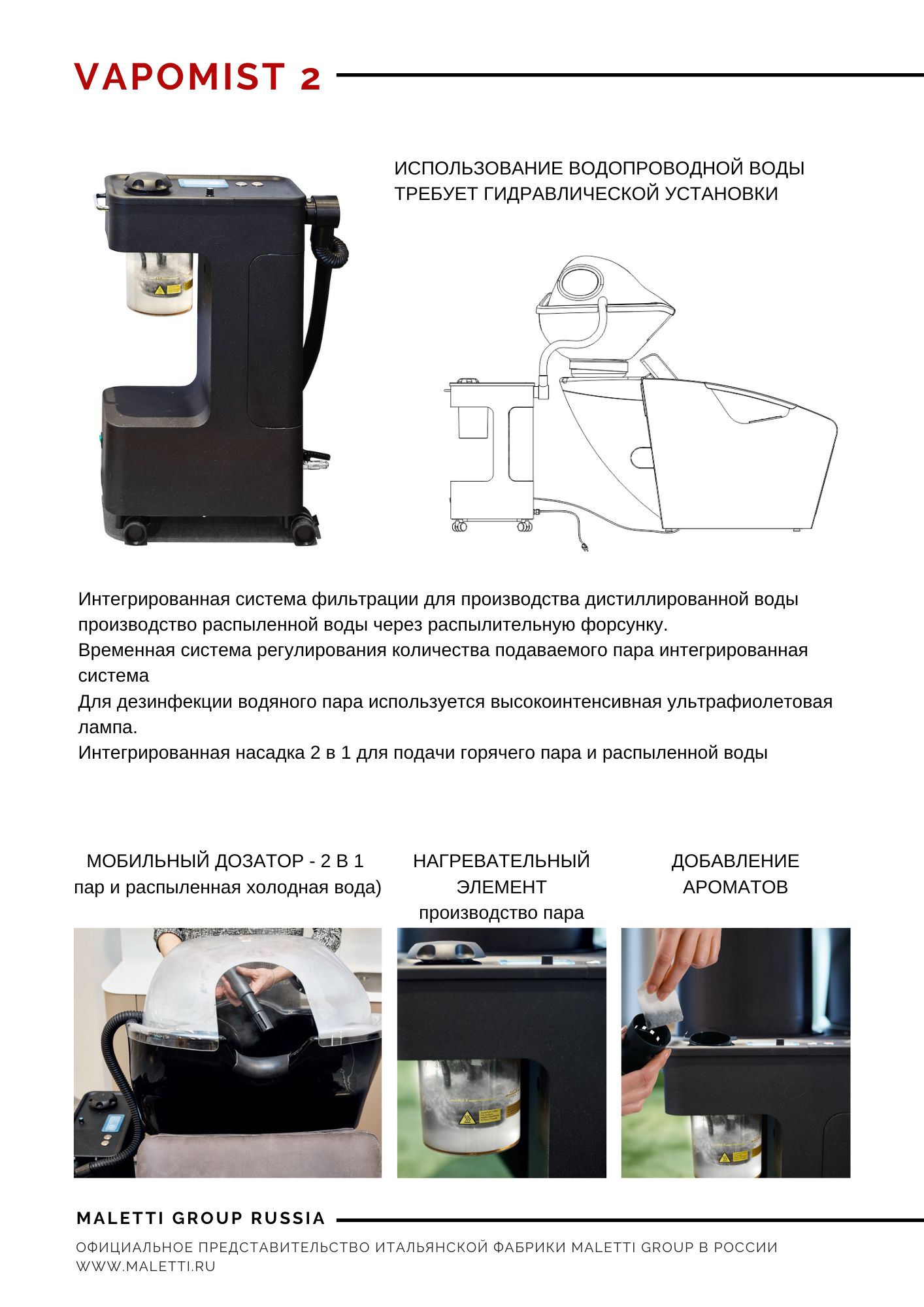Вапоризатор VAPOMIST 2.0 — фото и характеристики Maletti