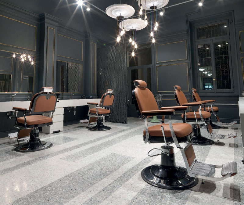 Парикмахерское кресло ZERBINI 1906 COLOR — фото и характеристики Maletti